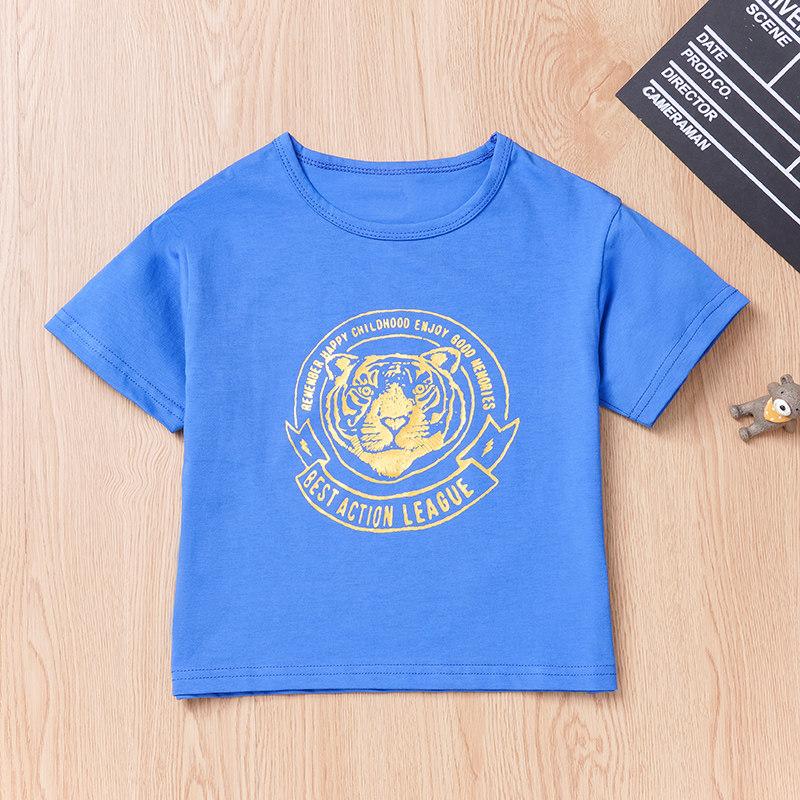 Lion Pattern T-shirt for Children Boy - PrettyKid