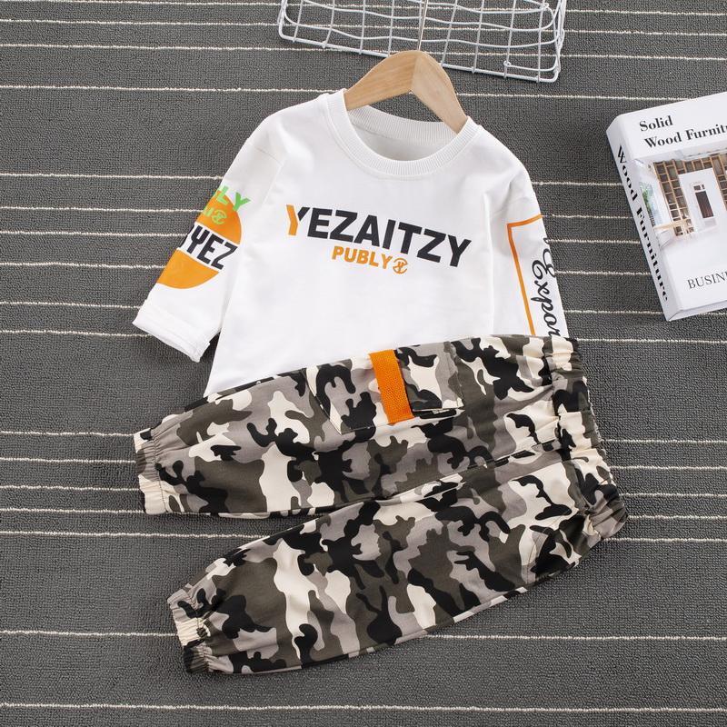 2-piece Sweatshirt & Camouflage Pants for Children Boy - PrettyKid