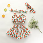 Grow Girl Pineapple Print Dress Set - PrettyKid
