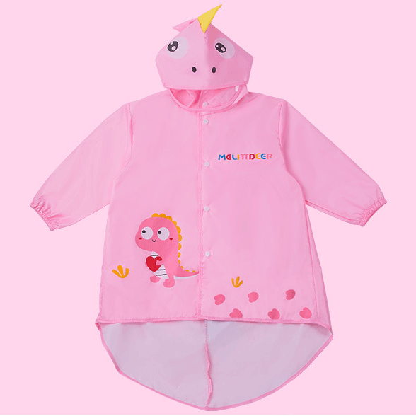 Children's Raincoat Cartoon Dinosaur Cloak-style Rain Gear Kids Clothing Distributor - PrettyKid