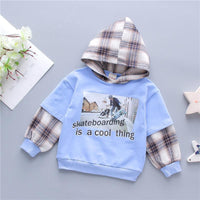 Plaid Hoodie for Children Boy - PrettyKid