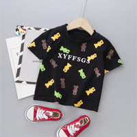 Letter Pattern T-shirt for Children Boy - PrettyKid