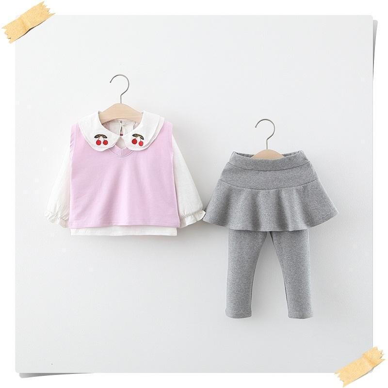 3-piece Vest & Shirt & Pants for Toddler Girl - PrettyKid