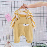 2-piece Striped Sweatshirt & Bib Pants for Toddler Boy Wholesale Children's Clothing - PrettyKid