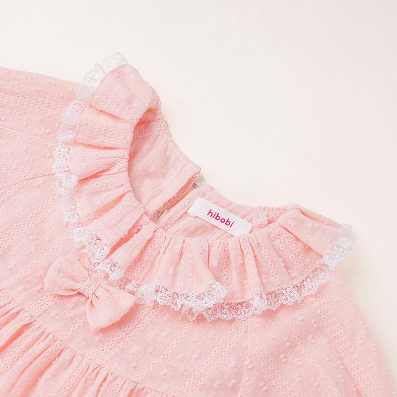 Toddler Girl Ruffle Lace Pajamas Dress - PrettyKid