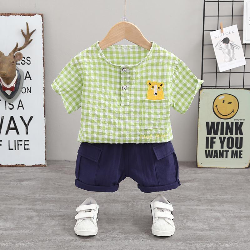 2pcs Cute Cartoon Print Top and Pants Wholesale children's clothing - PrettyKid