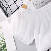 2-piece Sling T-shirt & Striped Shorts for Toddler Girl Wholesale Children's Clothing - PrettyKid