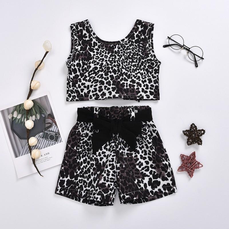 Leopard Print Tank Top and Shorts Set - PrettyKid