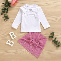 2-piece Bowknot Dress Set for Toddler Girl - PrettyKid