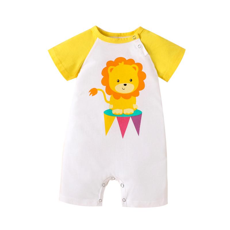 Baby Lion Pattern Jumpsuit - PrettyKid