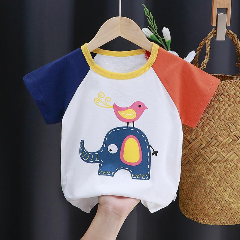 Grow Boy Dinosaur Pattern T-shirt - PrettyKid