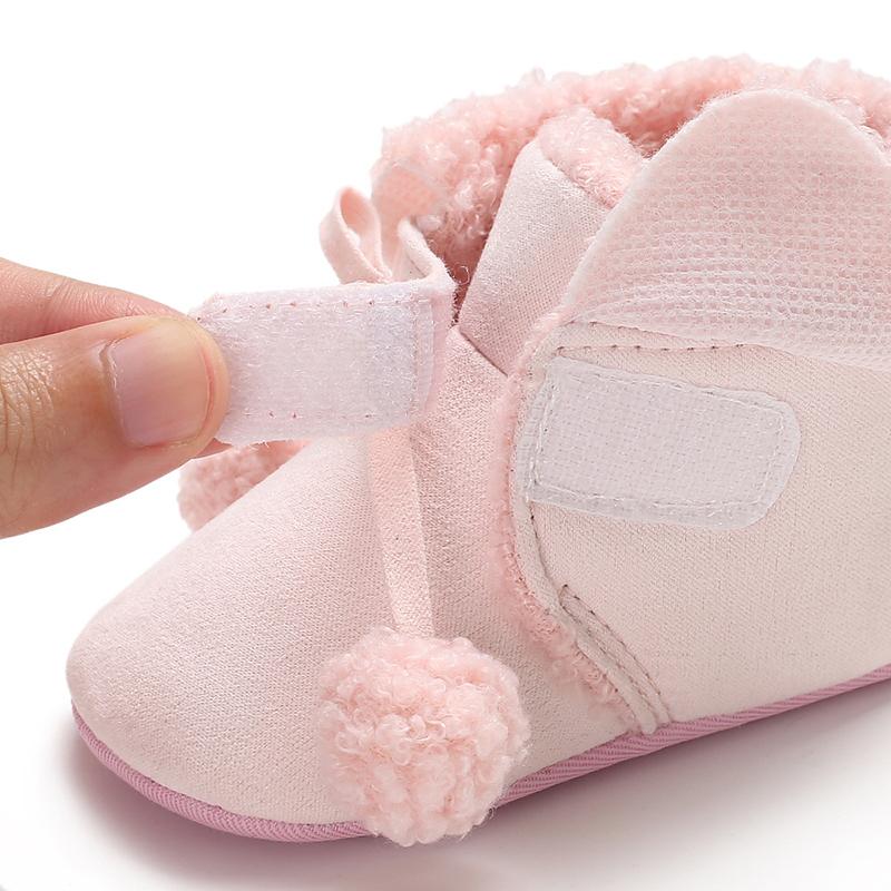Velcro Fleece-lined Baby Shoes for Baby Girl - PrettyKid