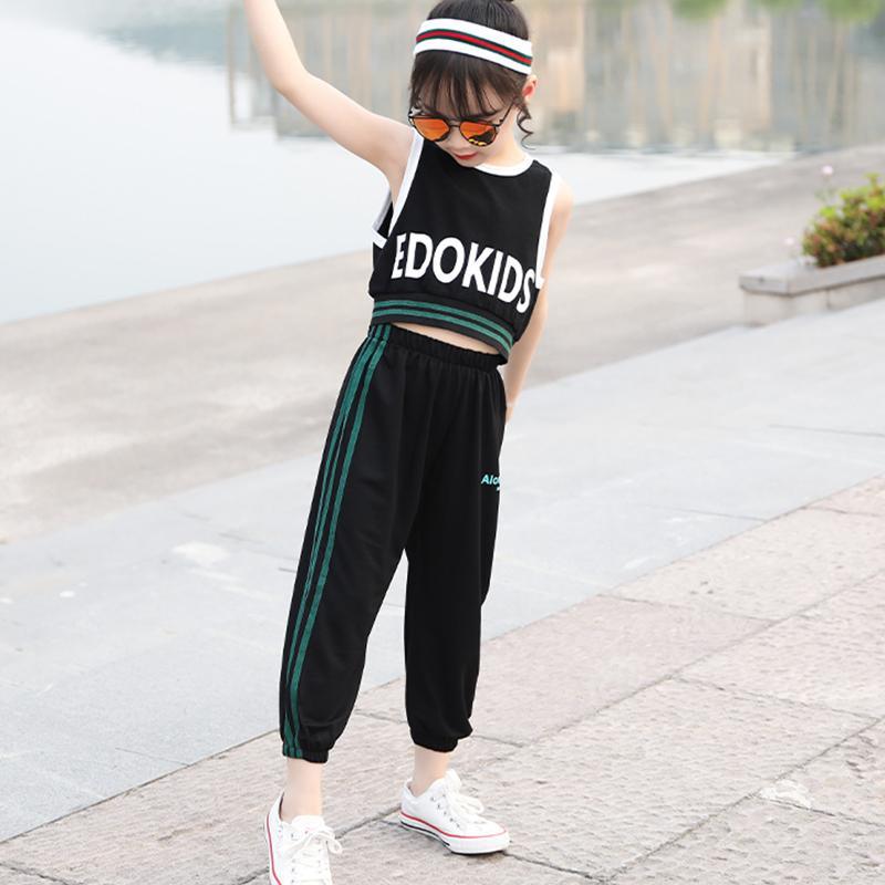 2-piece Letter Pattern Vest & Pants for Girl - PrettyKid