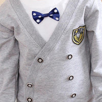 2-piece Bowknot Sweatshirt & Pants for Children Boy - PrettyKid