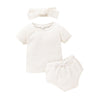 6months-3years Baby Sets Summer Baby Children's Clothing Solid Color Set Wholesale - PrettyKid