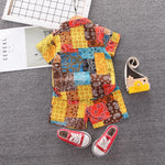 Toddler Boy Boho Shirt Suit Children's Clothing - PrettyKid