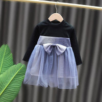 Bowknot Mesh Dress for Toddler Girl - PrettyKid