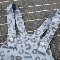 2-piece Hoodie & Leopard Bib Pants for Toddler Girl - PrettyKid