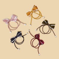 Girl 5pcs Bowknot Decor Hair Copes - PrettyKid