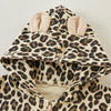 Toddler Girl Leopard Bear ears Decoration Sport Style Suit - PrettyKid