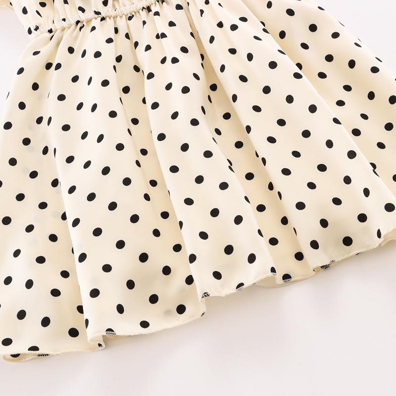 Toddler Ruffle Trim Polka Dot Cami Dress - PrettyKid