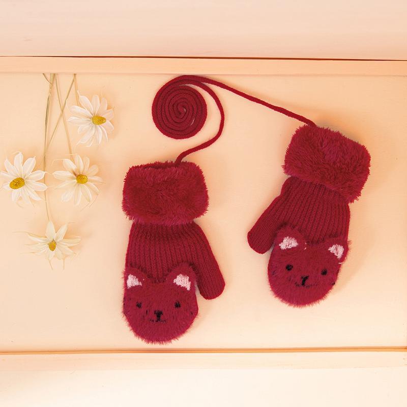 Bear Pattern Children's Gloves for Children - PrettyKid