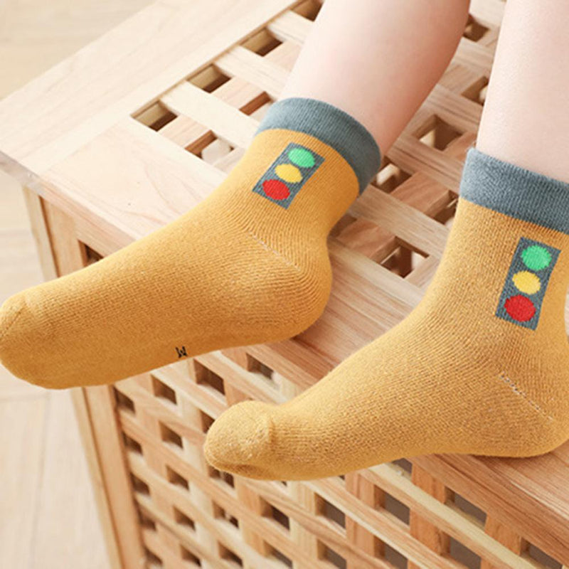 Baby 5-Pairs Cartoon Casual Socks Sets Baby Accessories Wholesale - PrettyKid