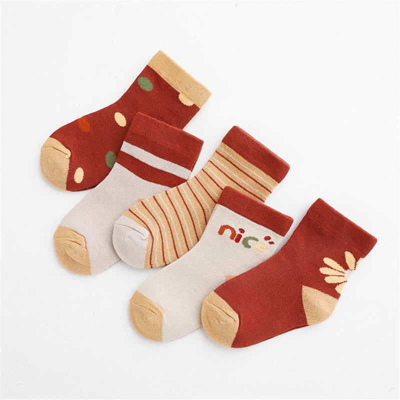 Baby 5-Pairs Cartoon Casual Socks Sets Baby Accessories Wholesale - PrettyKid