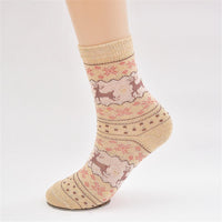 Women 5-Pairs Christmas Cartoon Casual Socks Accessories Wholesale - PrettyKid