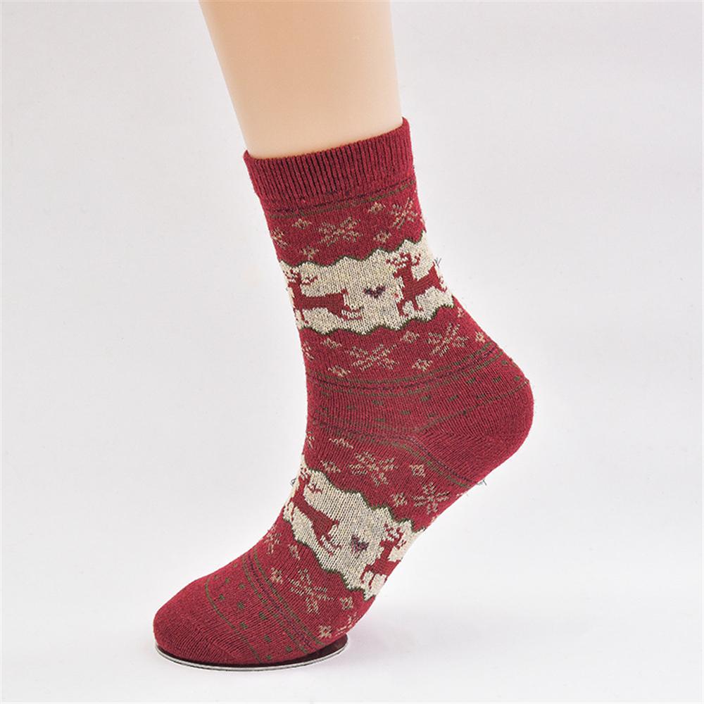 Women 5-Pairs Christmas Cartoon Casual Socks Accessories Wholesale - PrettyKid
