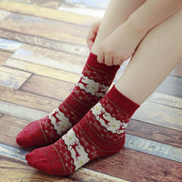 Women 5-Pairs Christmas Cartoon Casual Socks Accessories Wholesale - PrettyKid