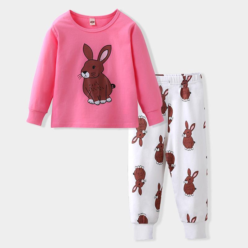 2-piece Cartoon Pajamas Sets for Toddler Girl - PrettyKid