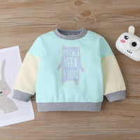 Baby Boys Long Sleeve Letter Printing Color Contrast Patch Sweatwear Wholesale Baby Clothing - PrettyKid