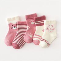 5-piece Baby Girl Knee-High Stockings - PrettyKid