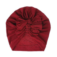 Cute Bownot Decoration Ruffled Head Cap - PrettyKid