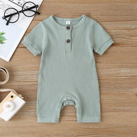 Baby Solid Pattern Bodysuit - PrettyKid