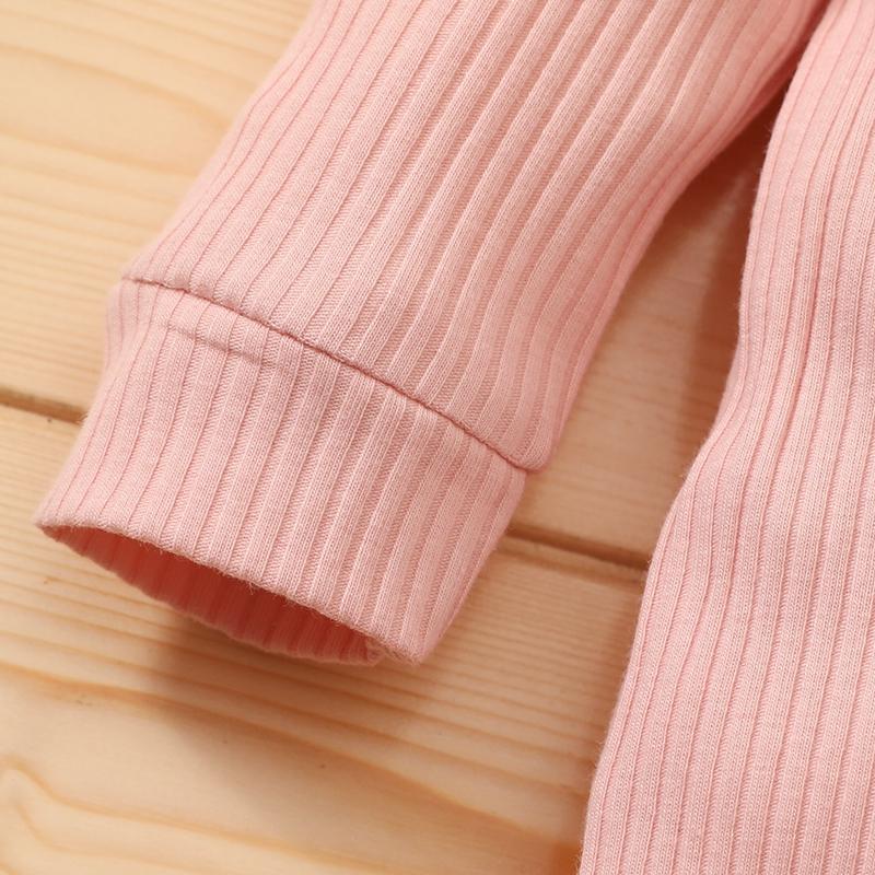 2-piece Solid Knit Jumpsuit & Headband for Baby Girl - PrettyKid