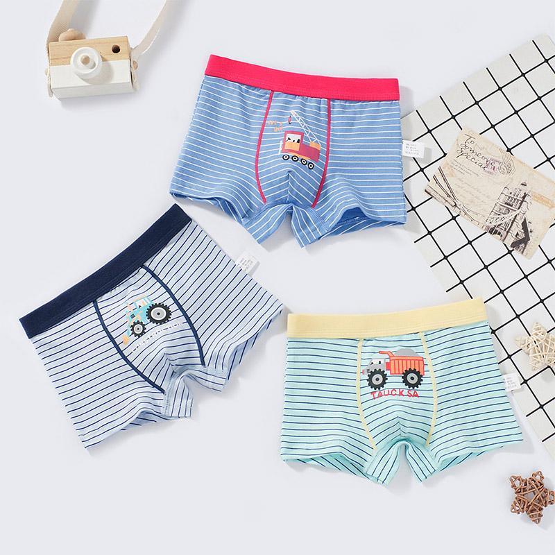 Toddler Boy 3pcs Striped Panties Children's Clothing - PrettyKid