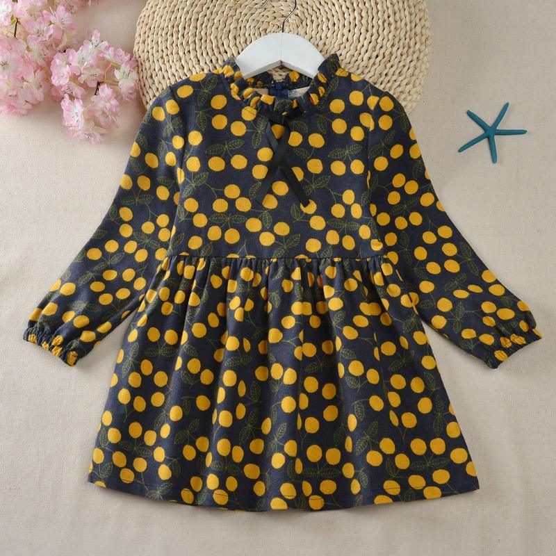 Ruffle Flower Pattern Dress for Toddler Girl - PrettyKid