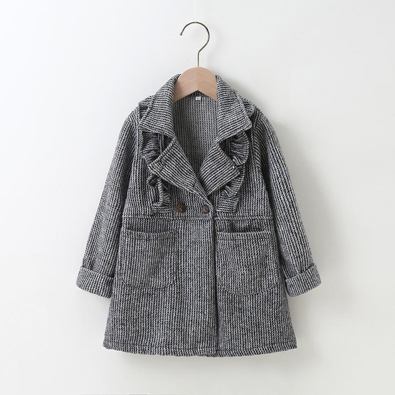 Ruffle Duffle Coat for Toddler Girl - PrettyKid