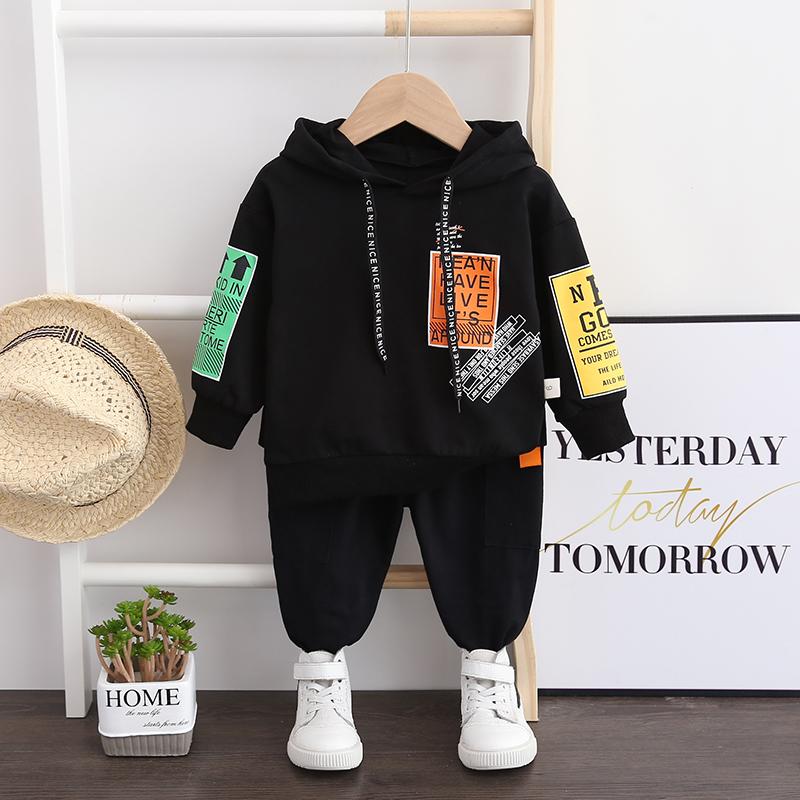 2-piece Letter Hoodie and Pants Set(No Shoes) Children's Clothing - PrettyKid