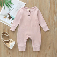 Cute Solid Long-sleeve Jumpsuit for Baby Wholesale children's clothing - PrettyKid