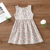 Toddler Girl Sleeveless Floral Dress - PrettyKid