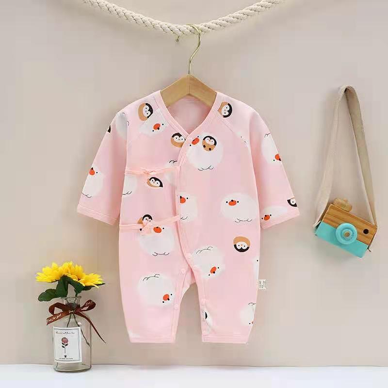 Baby Cartoon Animal Print Bodysuit Baby One Piece Jumpsuit - PrettyKid