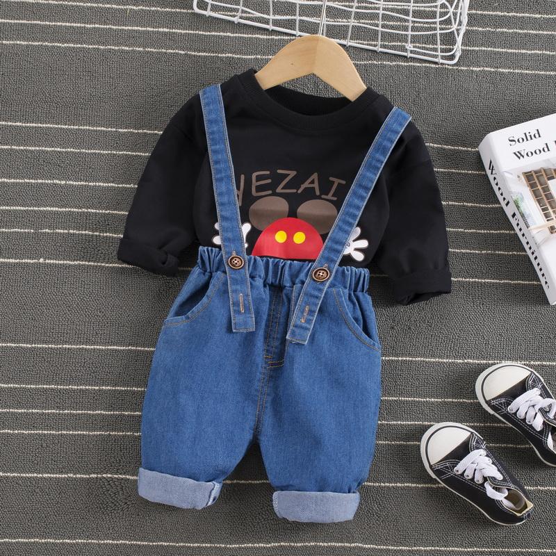 2-piece Sweatshirt & Bib Pants for Toddler Boy Children's Clothing - PrettyKid
