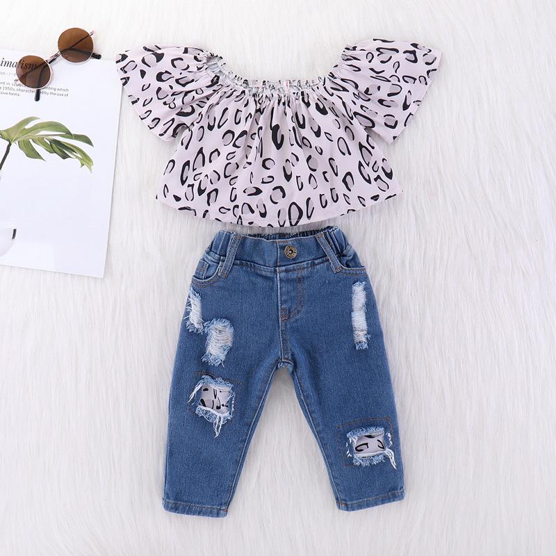 2-piece Leopard Top and Pants for Toddler Wholesale children's clothing - PrettyKid