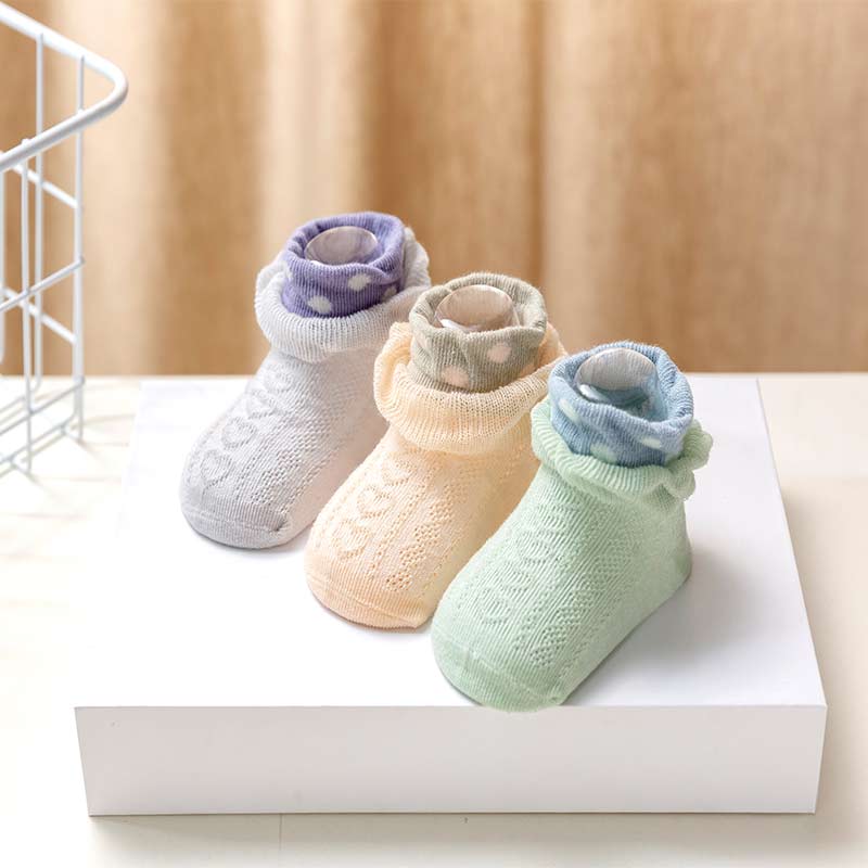 3-piece Lace Mesh Socks Wholesale children's clothing - PrettyKid