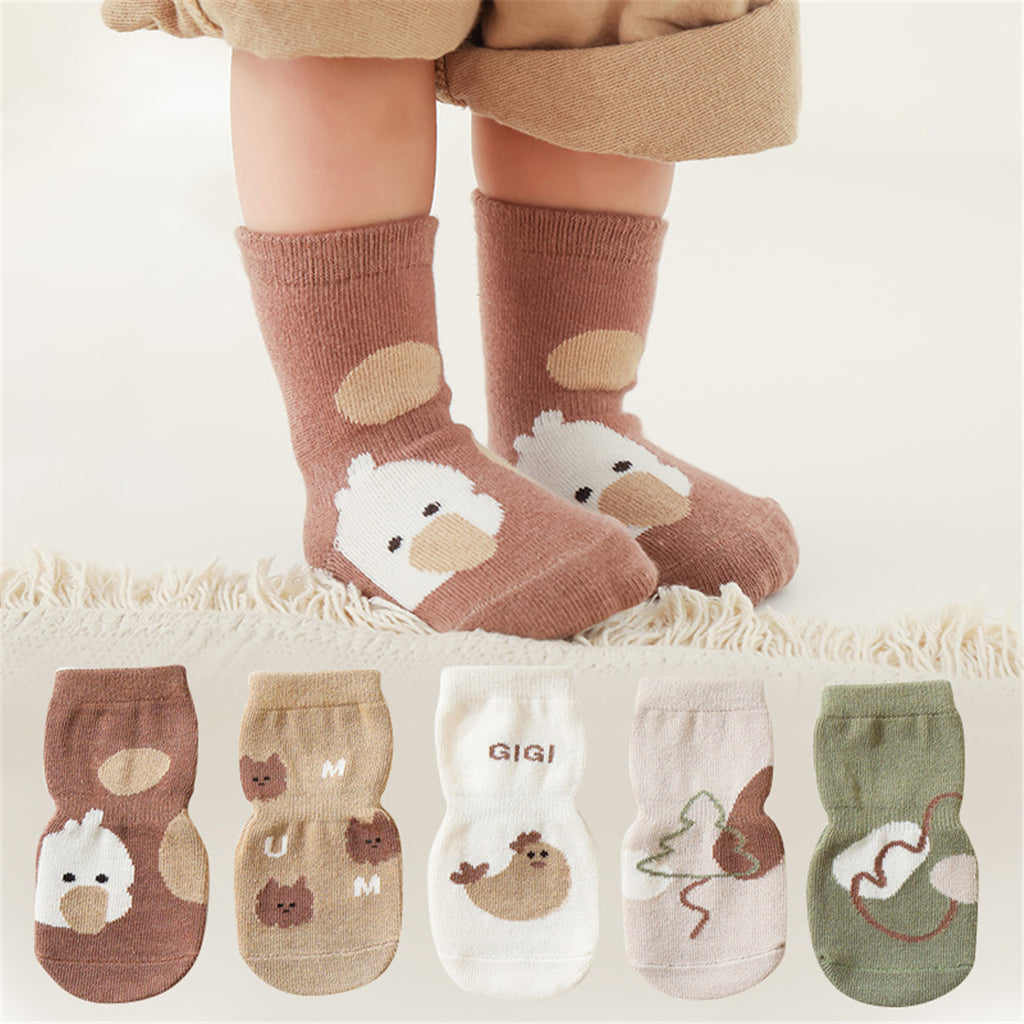 Wholesale Children's Animal Anti-Slip Glue Point Socks in Bulk - PrettyKid