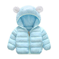 Solid Cartoon Design Puffer Jacket for Children Boy - PrettyKid