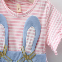 Baby Girl Rabbit Pattern Summer Dress Wholesale Children's Clothing - PrettyKid